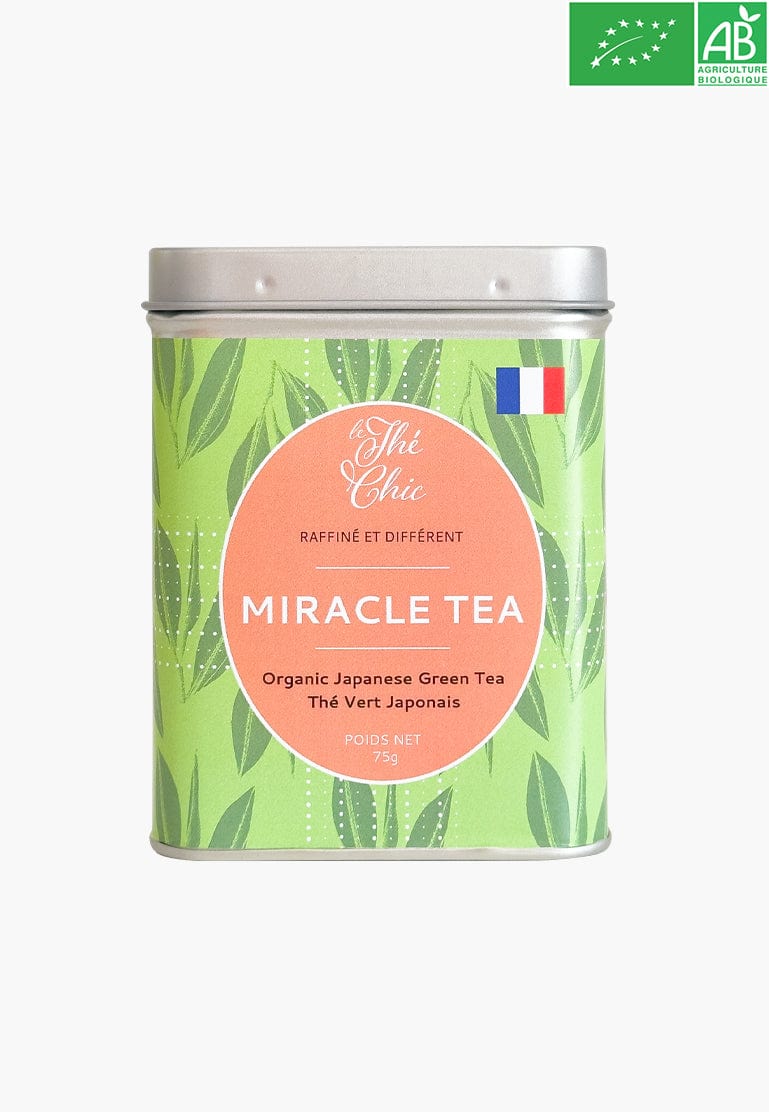 Boîte vert de thé vert bio Japonais.